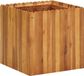Merkloos / Sans marque Wan GmbH Verhoogd Plantbed Natuurlijke Houtkleur Massief Acaciahout 50x50x50 cm