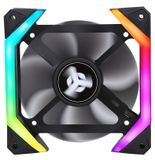 itek SPACE WIND Computer behuizing Ventilator 12 cm Zwart