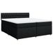 vidaXL Boxspringbed met matras, stof, zwart, 90x200 cm