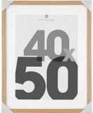 Atmosphera Créateur d'intérieur® Fotolijst Hout Glas - 40 X 50 CM - Wissellijst met passe partout - Glazen Posterlijst