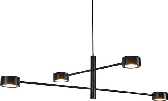 Nordlux Clyde Hanglamp Zwart | 4-Lichts | LED | Dimbaar
