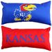 College Covers Effen kleur Bolster reiskussen, 16 "x 8", Kansas Jayhawks