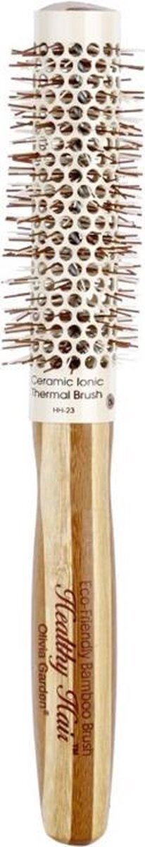 Olivia Garden Healthy Hair Thermische ronde haarborstel van bamboe, HH-23, 23/40 mm