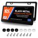 CK Formula Matzwarte kentekenplaatframes, Automotive exterieur accessoires, zwart metalen kentekenplaatframe met 2 gaten, aluminium, kentekenplaathouder aan de voorkant, Porta Placas para Auto, 2