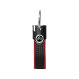 Citroen Officiële rode sleutelhanger, carbon, zwart logo, Rood, Eén maat