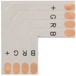 Velleman connecteur de circuit imprimé flexible - forme en L - 10 mm - couleur RVB