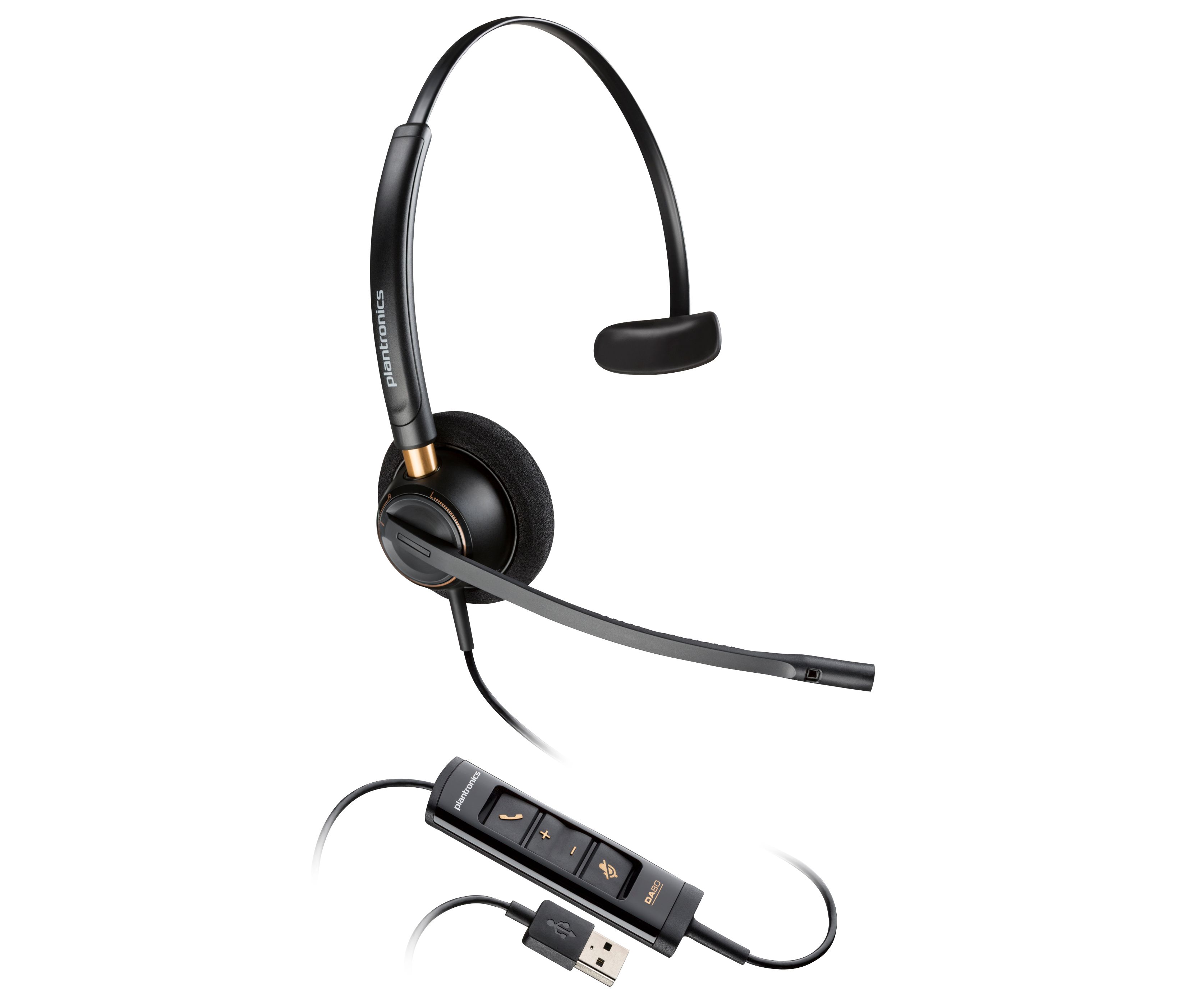 HP Poly EncorePro 515 Microsoft Teams Certified Monoaural met USB-A Headset