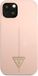 Guess Silicone Triangle Line Back Case - Apple iPhone 13 Mini (5.4") - Rose