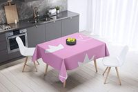 Bonamaison Tafelkleed, Anti-Mold, Sneldrogend, Waterdicht, 100% Polyester Tafellaken, Willekeurig patroon, 140 x 140 Cm