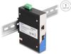 Delock Convertisseur de média Gigabit industriel RJ45 vers SFP pour rail DIN
