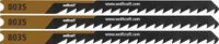 wolfcraft - 3 decoupeerzaagbladen voor zacht hout - Fijne bochtsnede - HCS-blad met U-schacht – ideaal voor zacht hout en mdf - 8035000