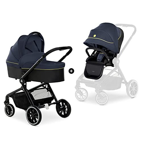 hauck Kinderwagen Move so Simply Set Dark Navy Neon Donkerblauw