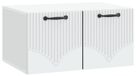 Support mural meuble TV blanc 59,5 x 41 x 30 cm bois modifié