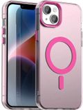 Selected by GSMpunt.nl MagSafe Compatibel Backcover Hoesje Geschikt voor Apple iPhone 14 / 13 - Roze & Semi-Transparant Design