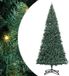 vidaXL Kunstkerstboom met ingebouwde verlichting en set kerstballen, groen