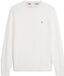 Tommy Hilfiger Heren Gebreide Trui Katoen Ronde Hals Lange Mouw Effen Regular Fit S Ivory Petal