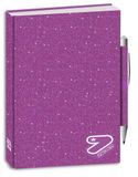 Seven Schoolagenda standaard gedateerd 12 maanden met pen, paars, 352 pagina's, glanzende omslag, formaat 14,5 x 18,5 cm, meisjes en jongens