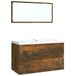 VidaXL Meuble de salle de bain Blanc 810x395x185 mm