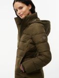 Tommy Hilfiger Dames Parka Polyester Donkerbruin L