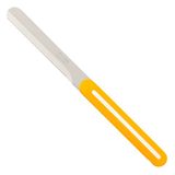 Arcos Tafelmes serie B-Line - gekarteld lemmet van nitrum-roestvrij staal, handvat polypropyleen, oranje met witte strepen, 100 mm