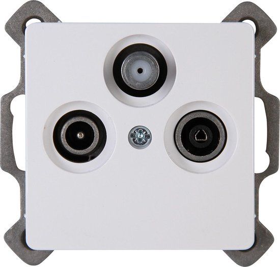 KOPP Paris - Antenne contactdoos - Inbouw - Wit