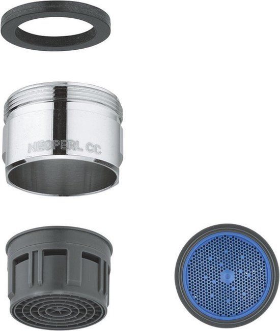 GROHE Straalregelaar (Mousseur) 13927000 - RVS - 5 jaar garantie