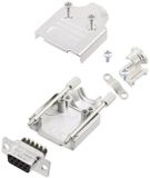 Amphenol L17MHDM09+L77DE09SST D-sub female connector-set 180 ° Aantal polen: 9 Schroeven 1 stuk(s)