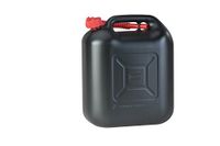 hünersdorff Brandstofjerrycan, standaard, 20 liter, voor benzine, diesel en andere gevaarlijke stoffen, VN-goedkeuring, made in Germany, TÜV-geteste productie, zwart
