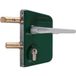 Locinox - Serrure de portail en applique verte - Clé I - Axe à 30 mm - Profil 40 à 60 mm - Lckx