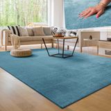 Paco Home Moderne woonkamer tapijt kortpolig wasbaar zacht uni effect bont antislip 140x200 cm