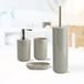 MSV INAGUA Zeepdispenser – Taupe – Kunststof – 16 cm – 260 ml