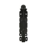 Amig - Opbouwbout - Sluiting voor deuren en ramen - Robuuste sluiting - Staal en Zamak - Kleur: Zwart - 200 x 35 mm