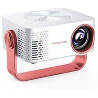 Aiorber mini-projector 1080P met wifi en luidspreker – Draagbare led-projector voor mobiele telefoons en thuisbioscoop, wit + rood