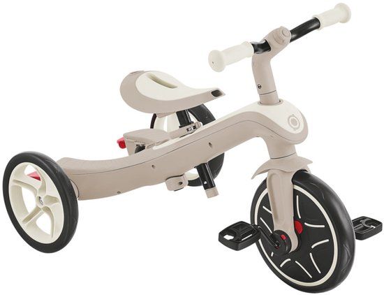 Globber Explorer Trike 4in1 Eco coconut Driewieler - Creme