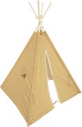 Atmosphera Tipi speeltent voor kinderen - 120 x 120 x 160 cm - geel - wigwam