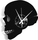 Instant Karma Clocks Vinyl Wandklok Metal Punk Rock Schedel Skelet Wandklok Schedelontwerp