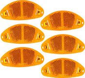 Merkloos / Sans marque Service Best International Spaakreflectoren/fietsreflectoren - Oranje - 6 stuks