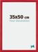 Your Decoration - Cadre photo 35x50 cm - MDF - Rouge - Mura