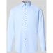 OLYMP Luxor modern fit overhemd - twill - lichtblauw - Strijkvrij - Boordmaat: 40 (EU maat: M)