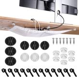 kwmobile Kabelbeheer Bureau Kabelnet - wit
