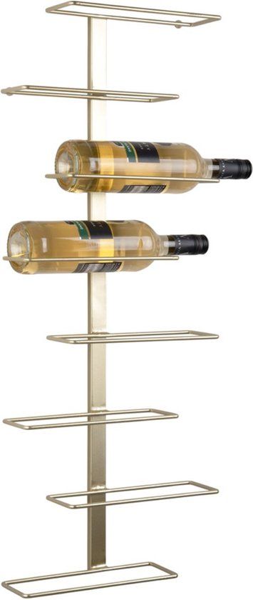 Present Time Wijnrek Float - Goud - 32.5x9.5x80.5cm