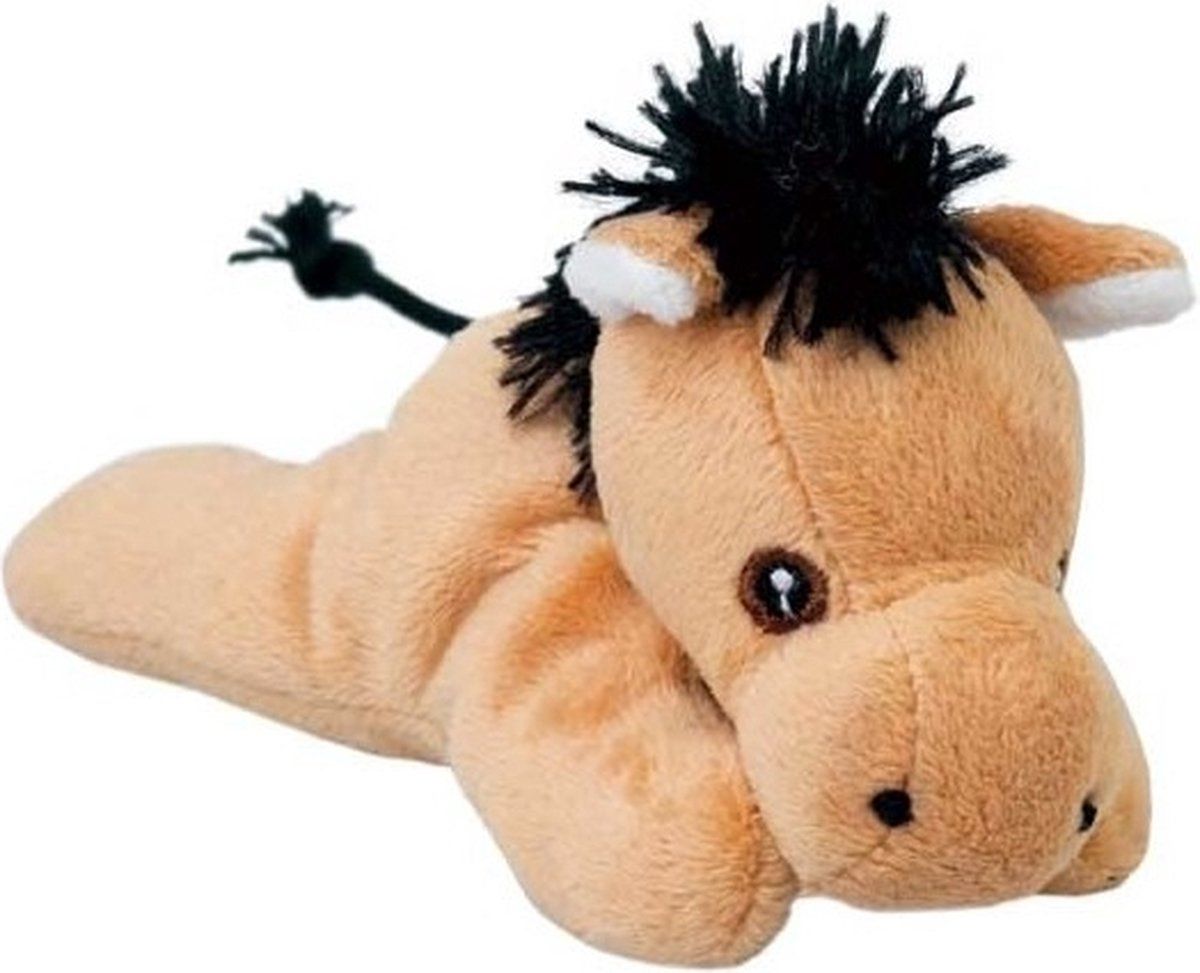 Nature Planet Knuffel paardje 13 cm beige