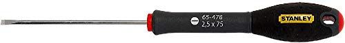 Stanley Vet Max Schroevendraaier 2.5x75mm - Zwart/Rood
