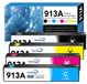 HP 913A Cartouches de couleur pour HP PageWide, jeu de 4