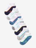 Next - Jongens - Sportsokken - Katoenmix - Maat 37-40 - Wit/Blauw