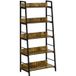 Style industriel Étagère inclinée 5 niveaux 70L x 35l x 150H cm