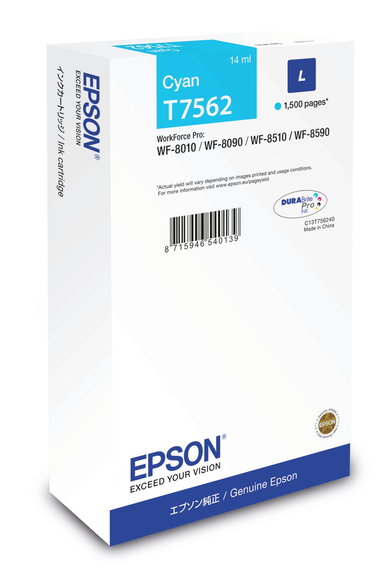 Epson T7562 - Ink Cartridge - Cyan