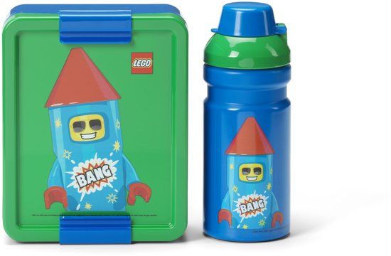 LEGO Lunchset Rocket - Polypropyleen - Blauw