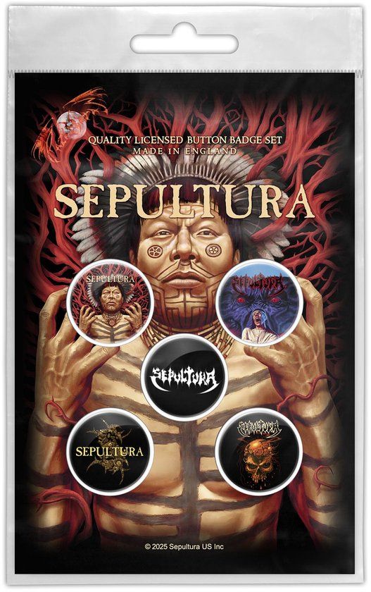 Sepultura Roots Unisex Badge - meerkleurig - Standard