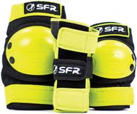 SFR Essentials Triple Pad Set Junior Geel - Zwart L